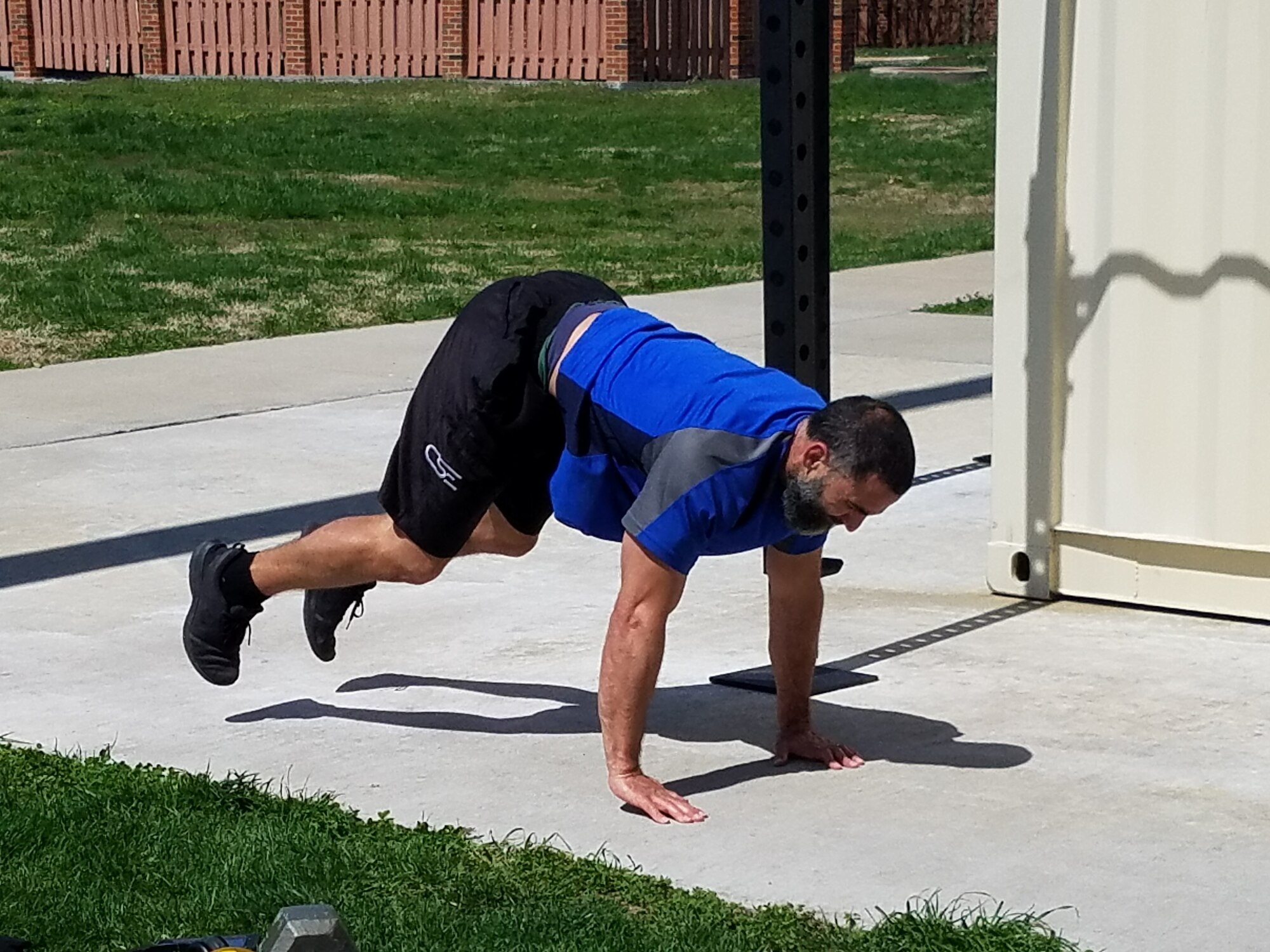 Man work outs