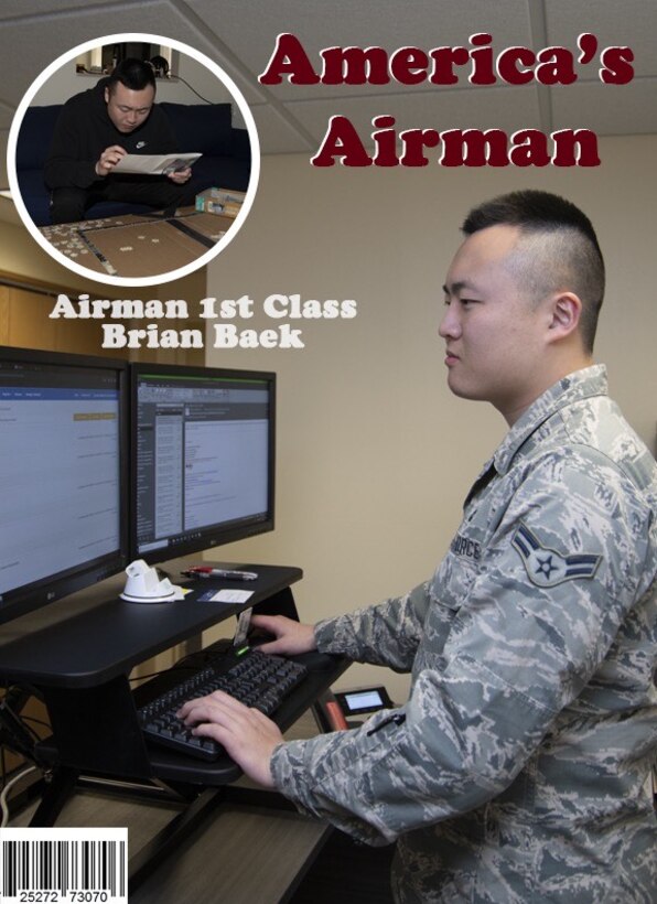 From the 11th Contracting Squadron, this week's America's Airman is Airman 1st Class Brian Baek.