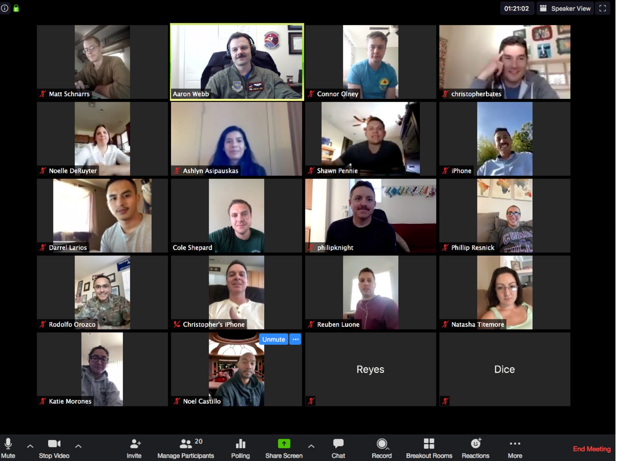 Screenshot of 571st MSAS virtual sync