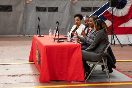 NCIS Division Chief of Special Agent Career Services Angela R. Sanders speaks to the workforce on the wisdom she gained throughout her career.