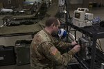 Spc. Tyler Harris of the 47th Combat Support Hospital, 62nd Medical Brigade, Joint Base Lewis-McChord, Wash., sets up medical equipment in the Army-mobilized hospital inside CenturyLink Field Event Center, Seattle, March 31, 2020. It's important to build and maintain resiliency during difficult times.