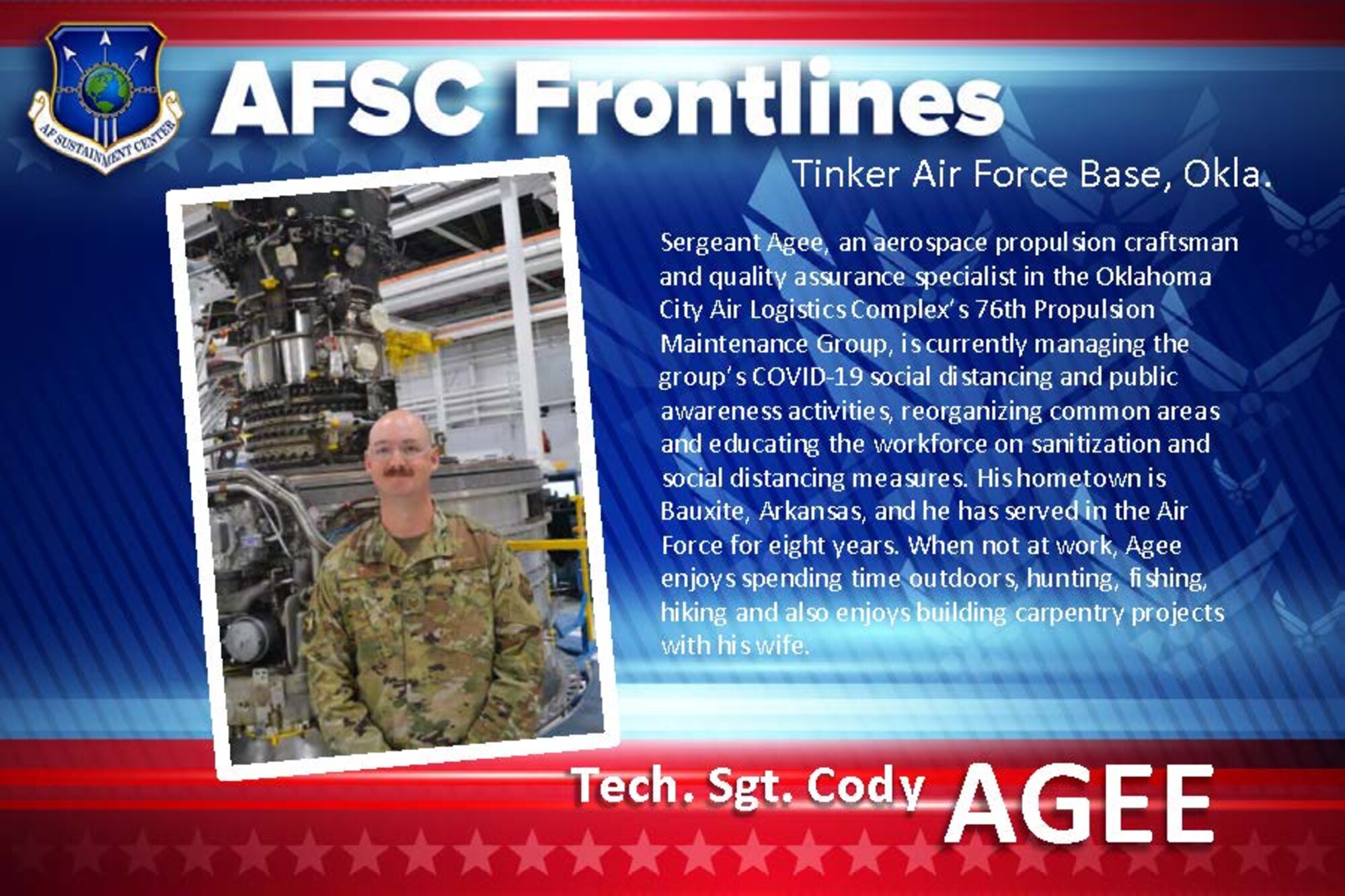AFSC Spotlight: Meet Tech. Sgt. Cody Agee