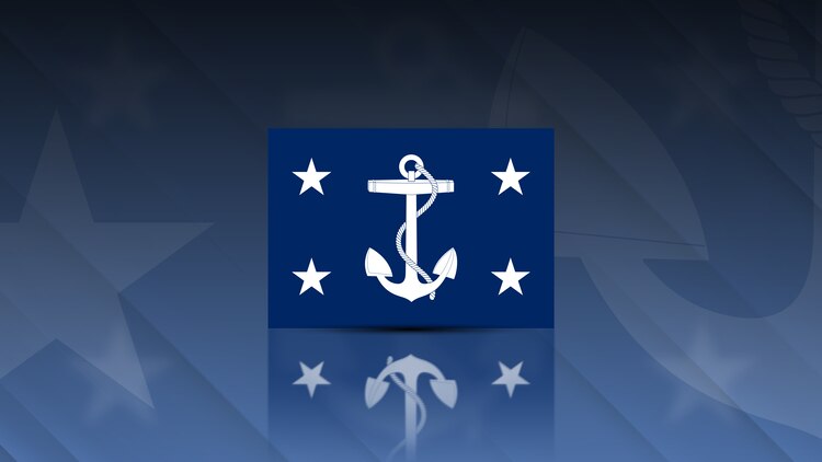 A graphic in support of content about the Secretary of the Navy.