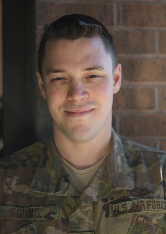 U.S. Air Force Staff Sgt. Eric Young is a 509th Civil Engineer Squadron heating, ventilation and air conditioning technician at Whiteman Air Force Base, Missouri. Young faced many adversities growing up and worked hard to make his life a success, serving in the military and sharing a message of hope with Wingmen who are struggling. (U.S. Air Force photo by Staff Sgt. Sadie Colbert)