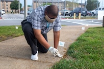 Members of the Norfolk Naval Shipyard (NNSY) Sexual Assault Prevention and Response (SAPR) Program  continued to observe the yearly tradition of placing small flags along the walkway in front of NNSY’s Norman Sisisky Management and Engineering Building, each flag with handwritten message to victims of sexual assault showing support. Due to Coronavirus-19 (COVID-19), many planned events related to Sexual Assault Awareness and Prevention Month(SAAPM) were unfortunately cancelled to minimize any potential spread and ensure the safety of those who would be in attendance. However, that hasn’t stopped NNSY from recognizing the significance of SAAPM at the shipyard.
