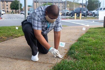 Members of the Norfolk Naval Shipyard (NNSY) Sexual Assault Prevention and Response (SAPR) Program  continued to observe the yearly tradition of placing small flags along the walkway in front of NNSY’s Norman Sisisky Management and Engineering Building, each flag with handwritten message to victims of sexual assault showing support. Due to Coronavirus-19 (COVID-19), many planned events related to Sexual Assault Awareness and Prevention Month(SAAPM) were unfortunately cancelled to minimize any potential spread and ensure the safety of those who would be in attendance. However, that hasn’t stopped NNSY from recognizing the significance of SAAPM at the shipyard.