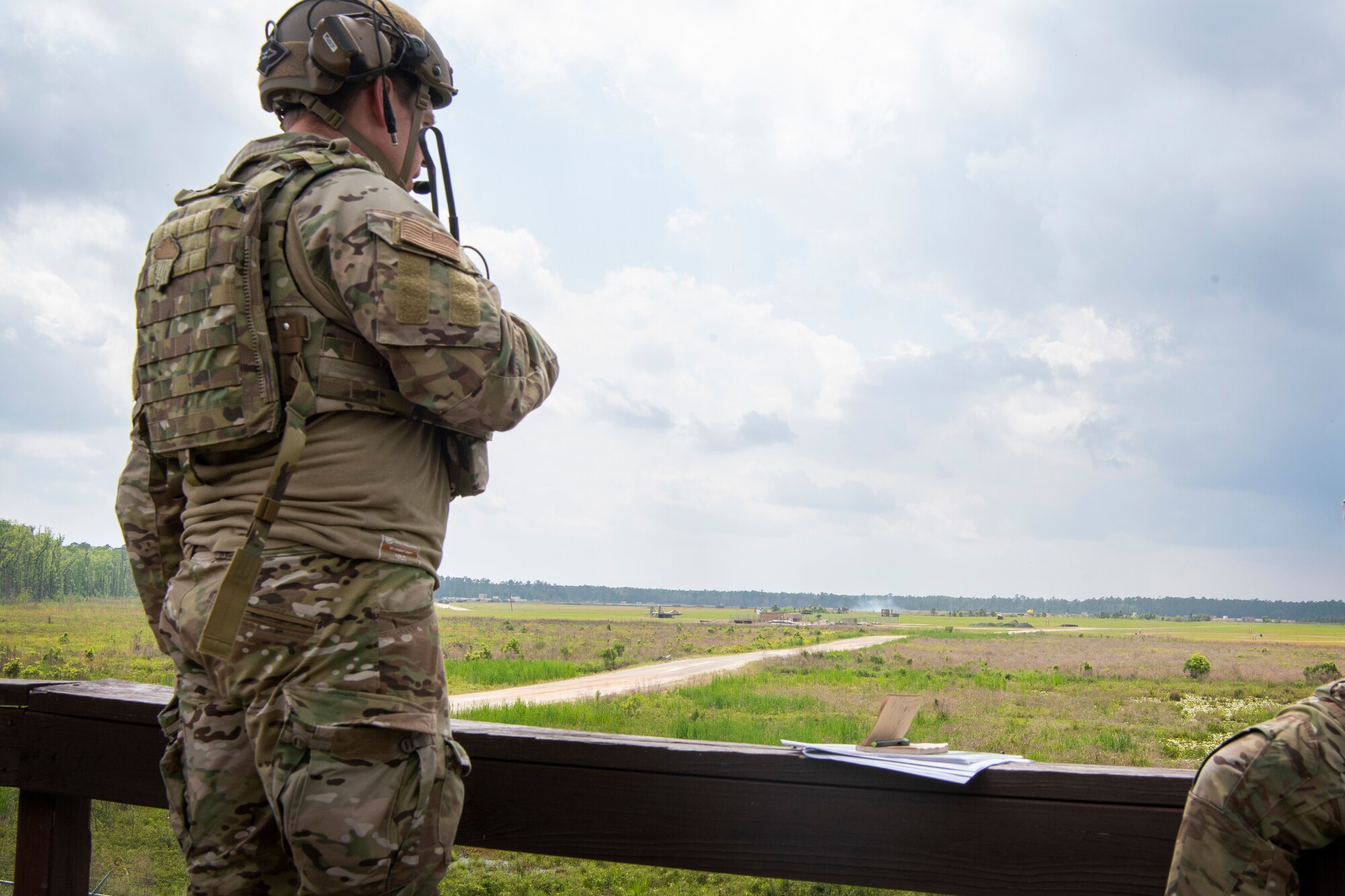 TACP officer calls in mock air strike during training