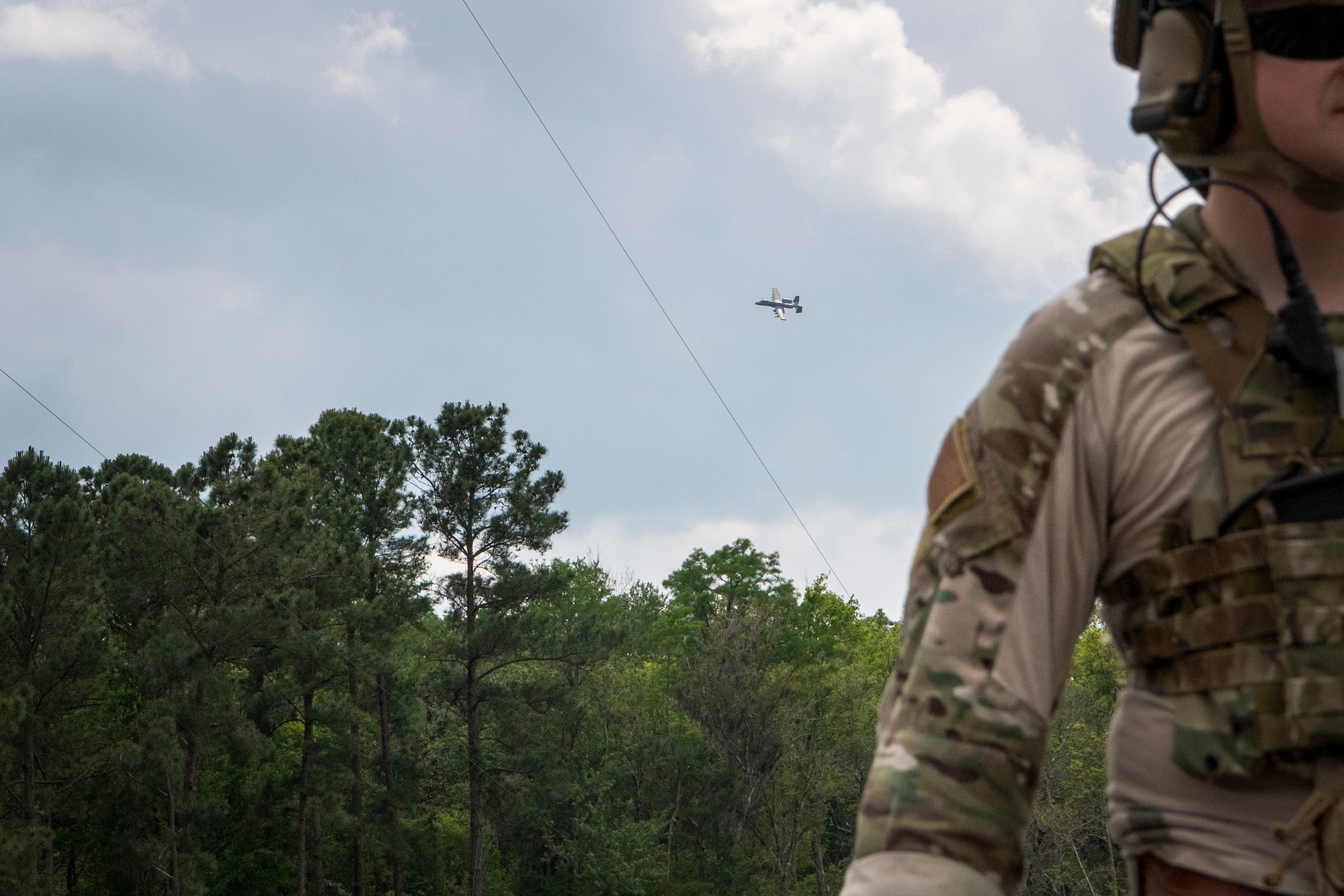 TACP officer calls in mock air strike during training
