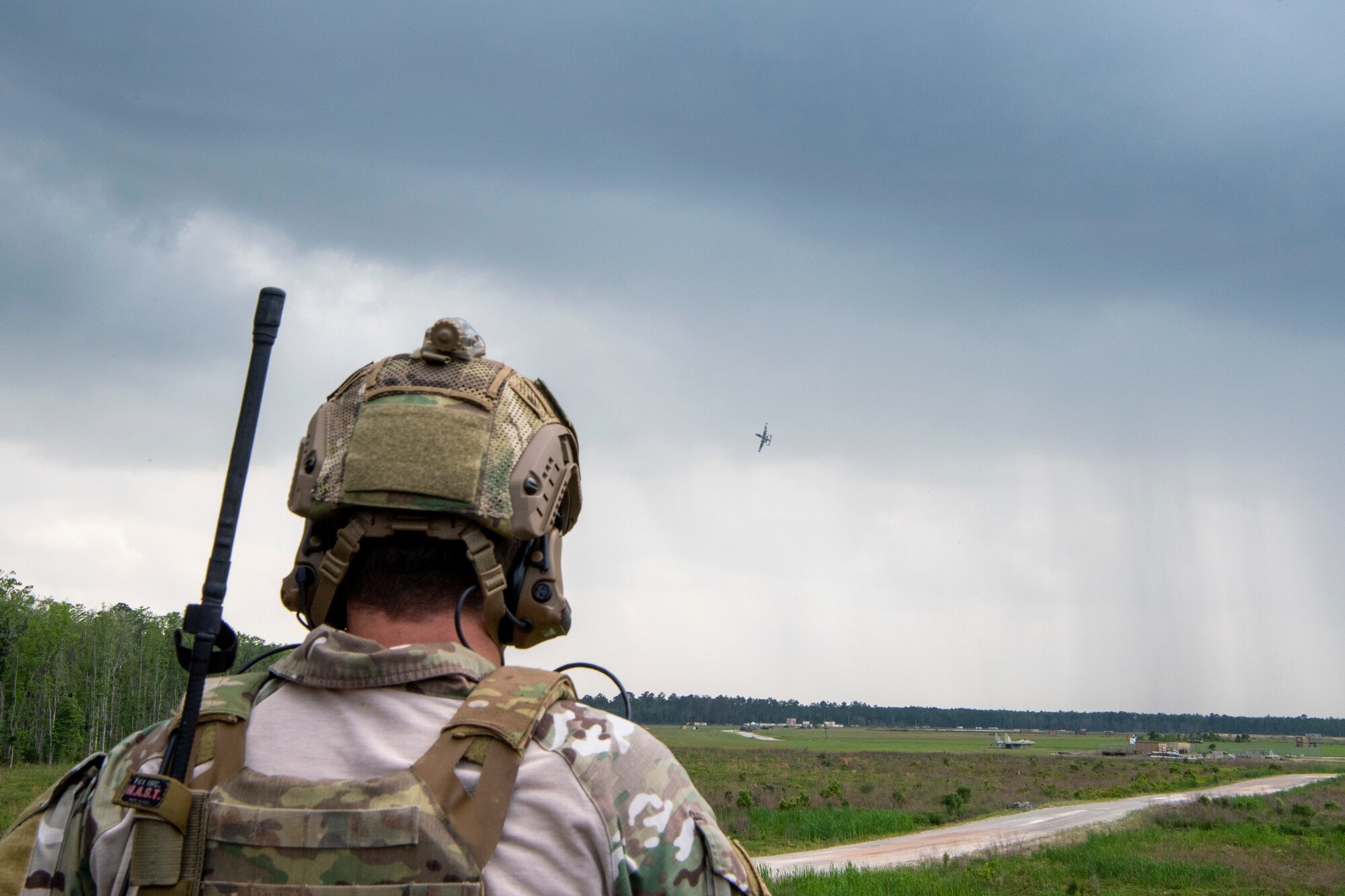 TACP officer calls in mock air strike