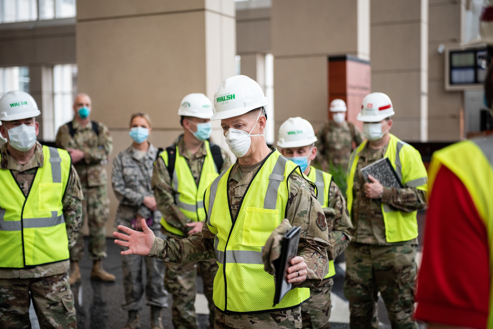 Members of the Illinois Air National Guard are activated to support COVID-19 relief efforts