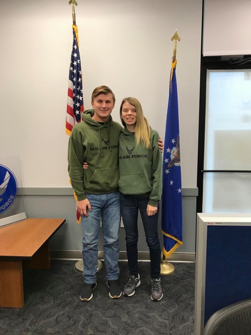 Newlyweds Austin Matthew Howard and Amanda Elizabeth Howard graduate Basic Military Training together March 26. (Courtesy Photo )