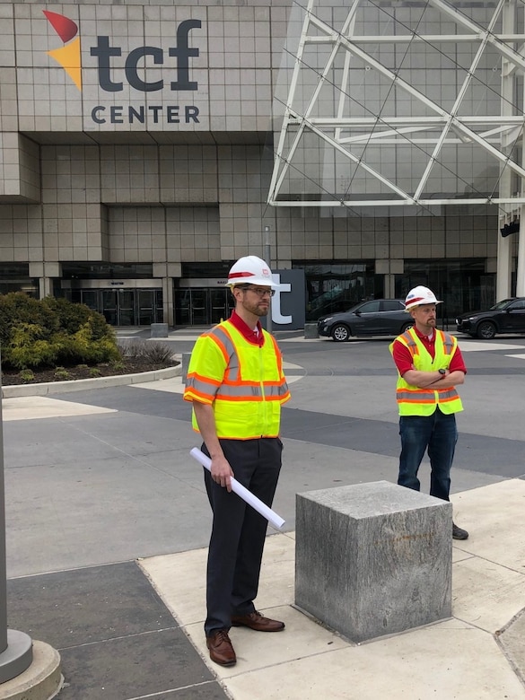 The U.S. Army Corps of Engineers, Detroit District, announces that construction is complete at Michigan’s first Alternate Care Facility at TCF Center in Detroit. The facility will begin accepting patients April 10, 2020.