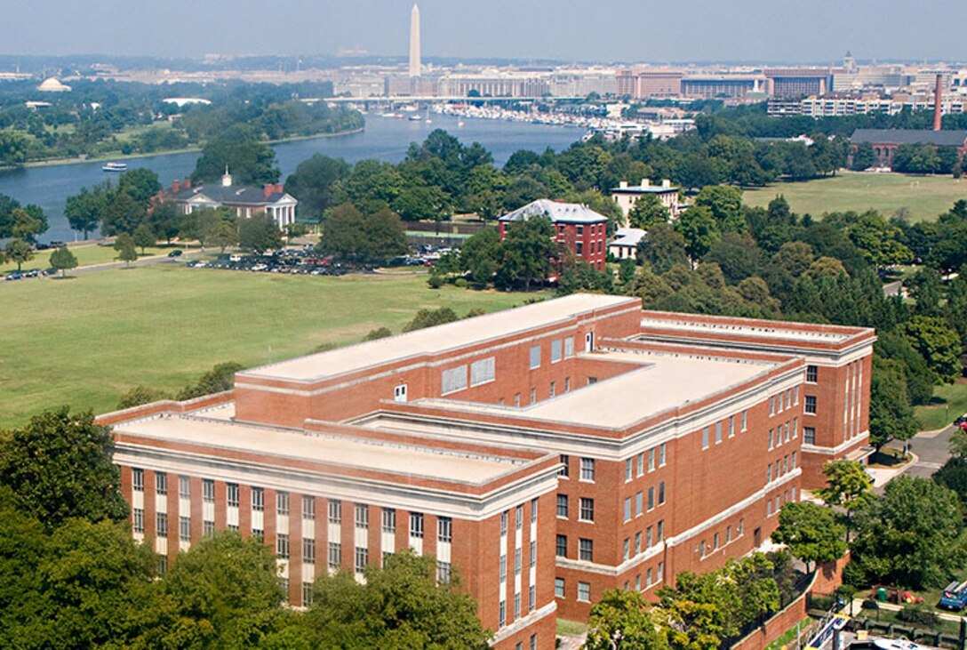 an aerial photo of Eisenhower School