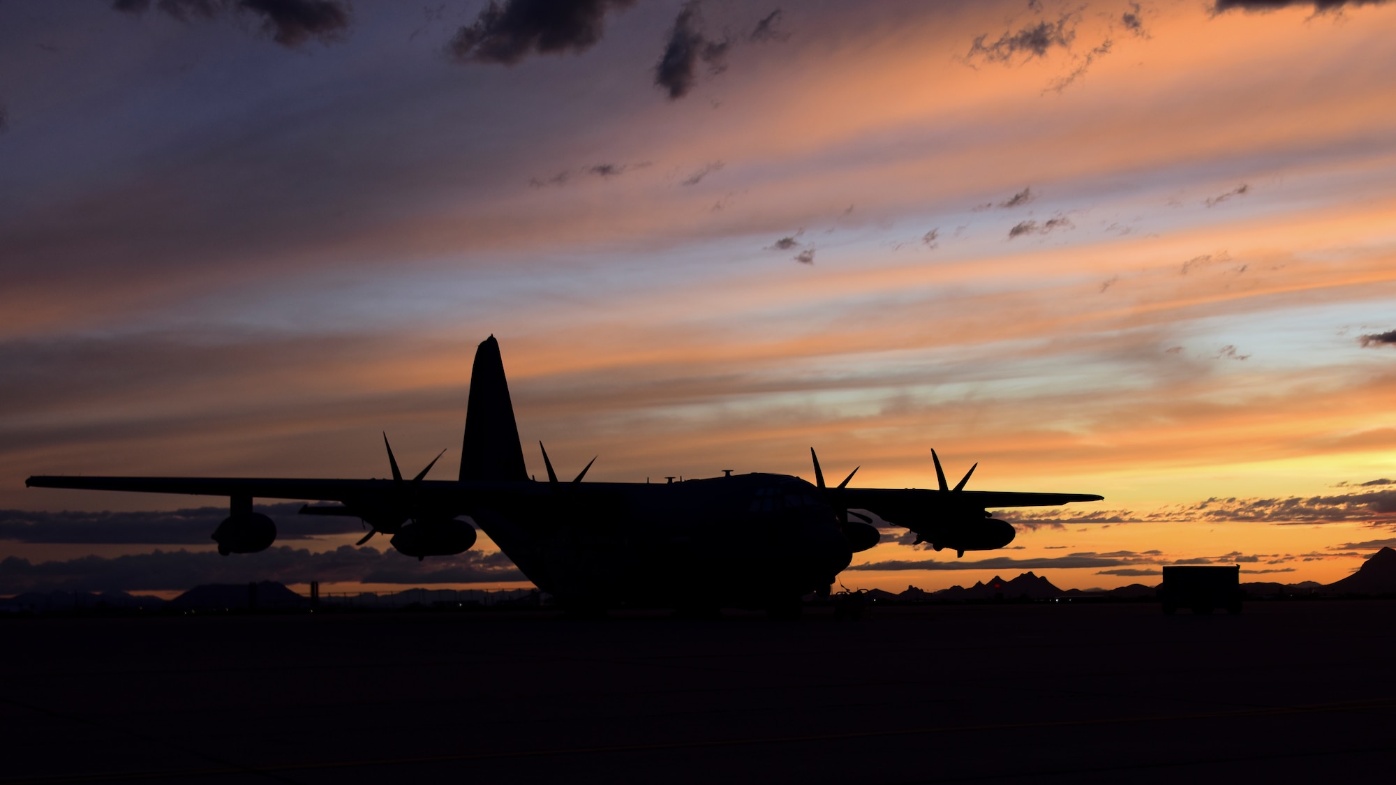 A photo of an aircraft sitting on the flight line