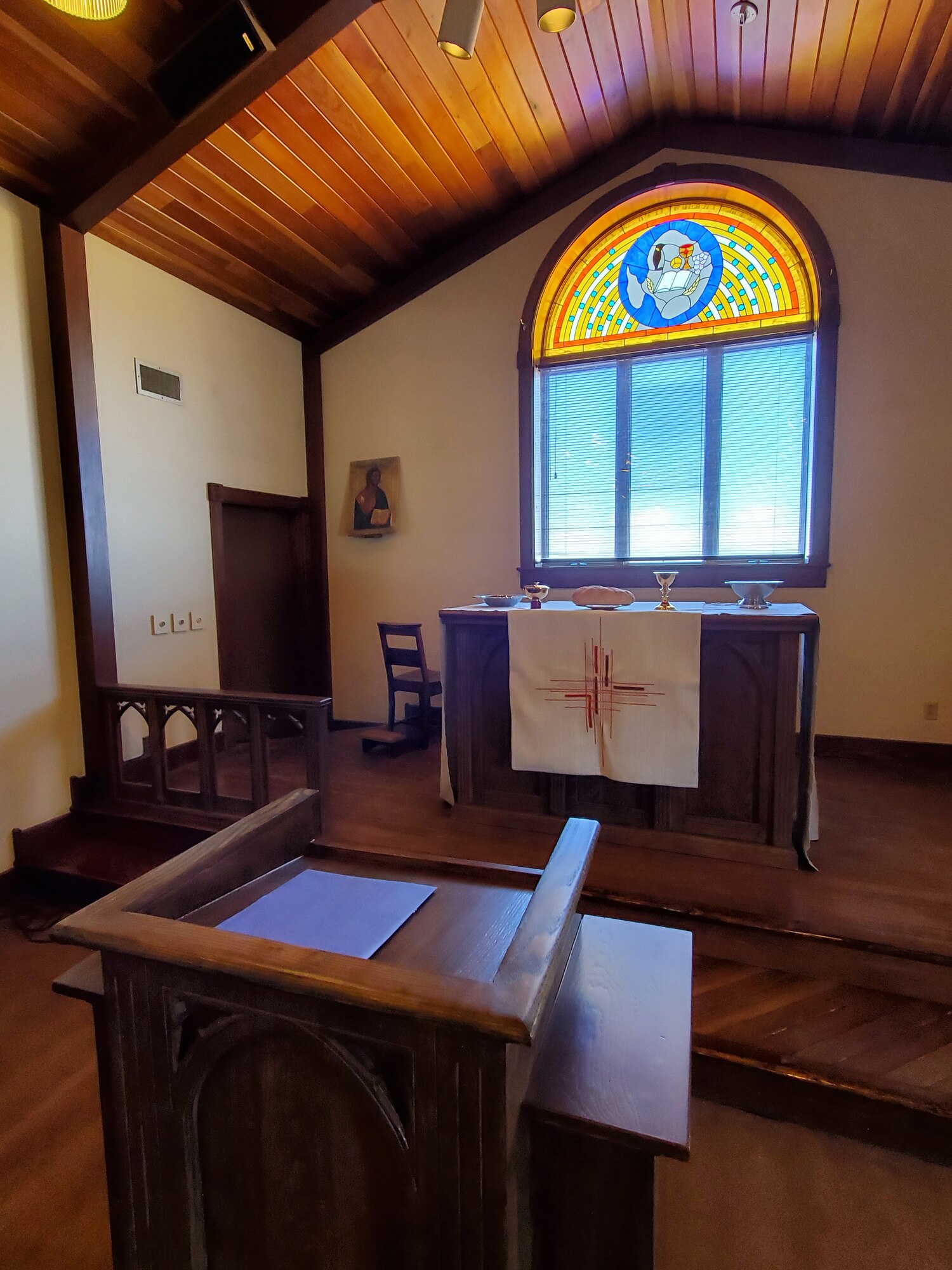 The Chapel of the Snow at the McMurdo Station.