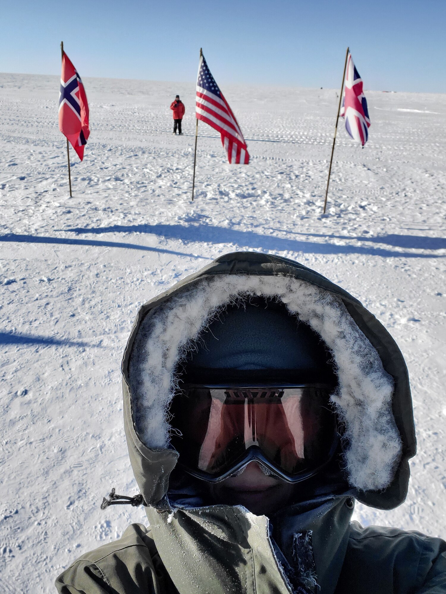 Maj. Esther Lee, a chaplain assigned to the 158th Fighter Wing, Vermont Air National Guard, supports the Amundsen-Scott station, Antarctica