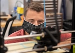 Chuck Self, Additive Manufacturing Lab lead, and his team are developing non-medical FDA approved 3D printed mask frames made out of plastic in support of protecting NSWC PCD employees from COVID-19.