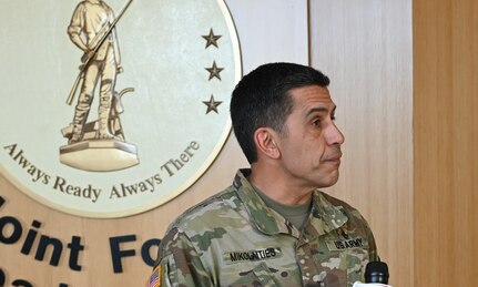 Maj. Gen. David Mikolaities, adjutant general, New Hampshire National Guard, addresses the ongoing COVID-19 crisis, March 31, 2020.