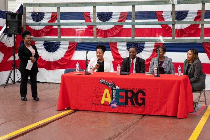 Norfolk Naval Shipyard's African American ERG holds an open panel for African American History Month.