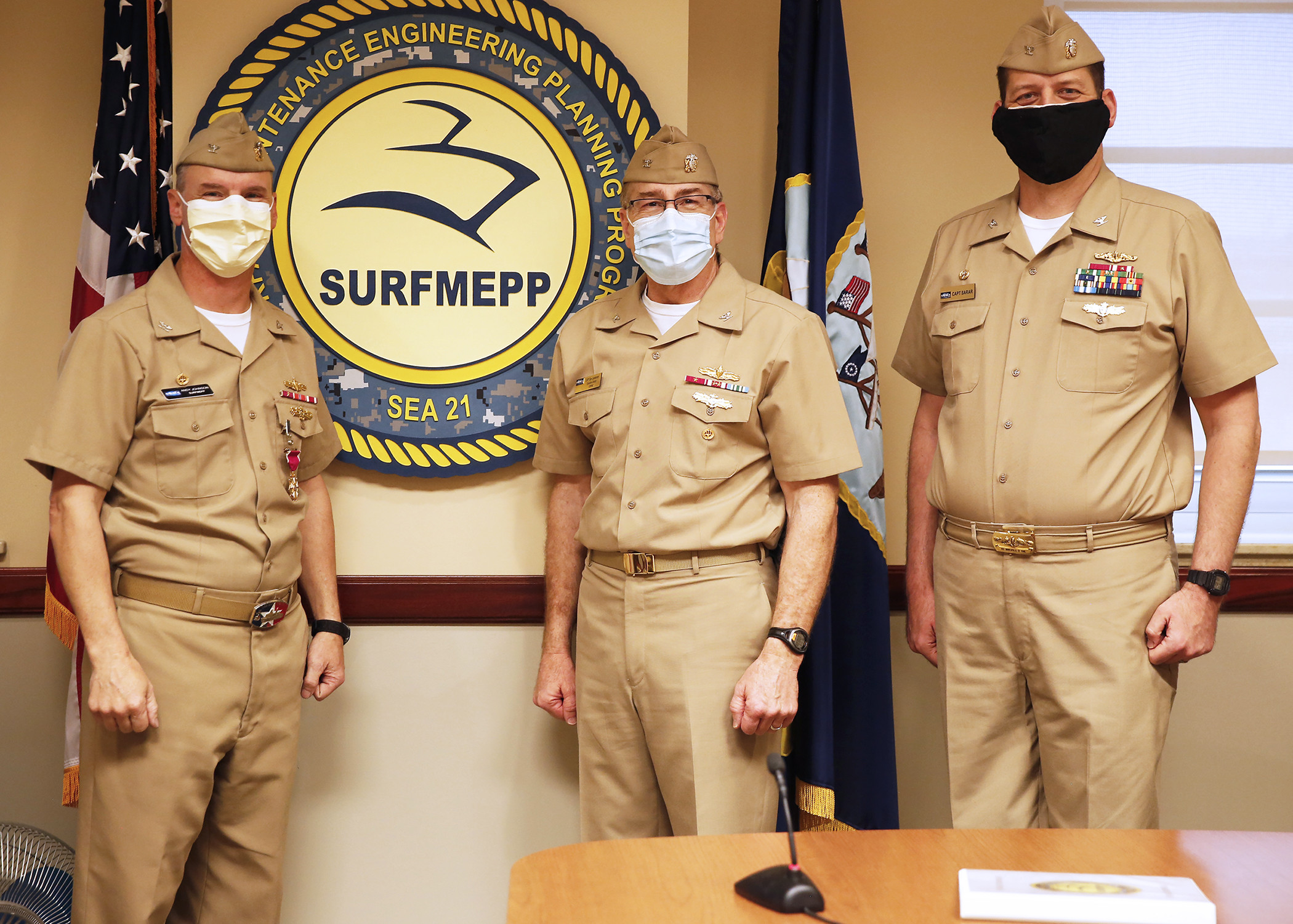 Sarar Relieves Johnson as Surface Maintenance Engineering Planning Program Commanding Officer