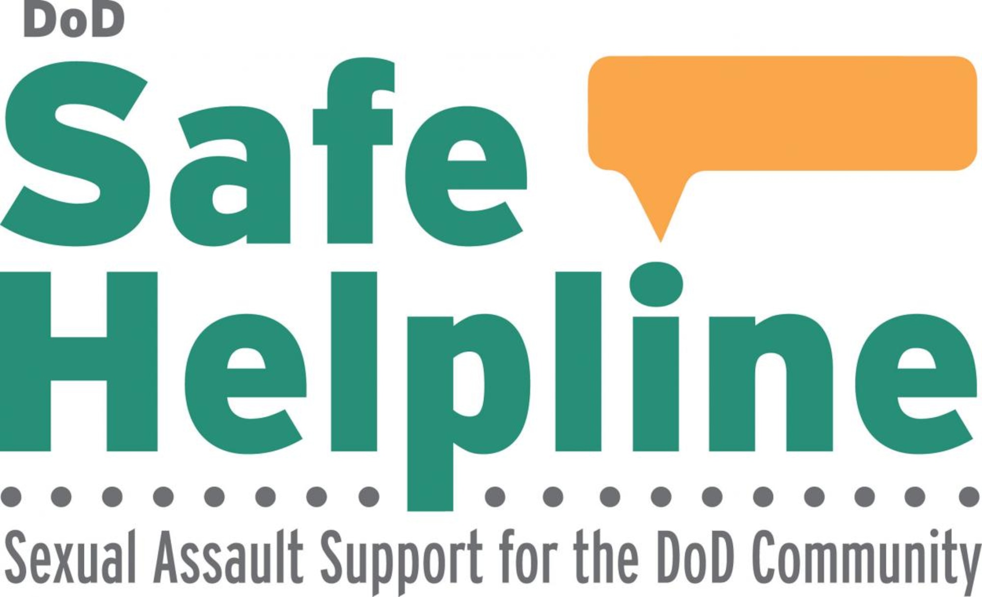 DoD Safe Helpline (Sexual Assault Support for the DoD Community) graphic