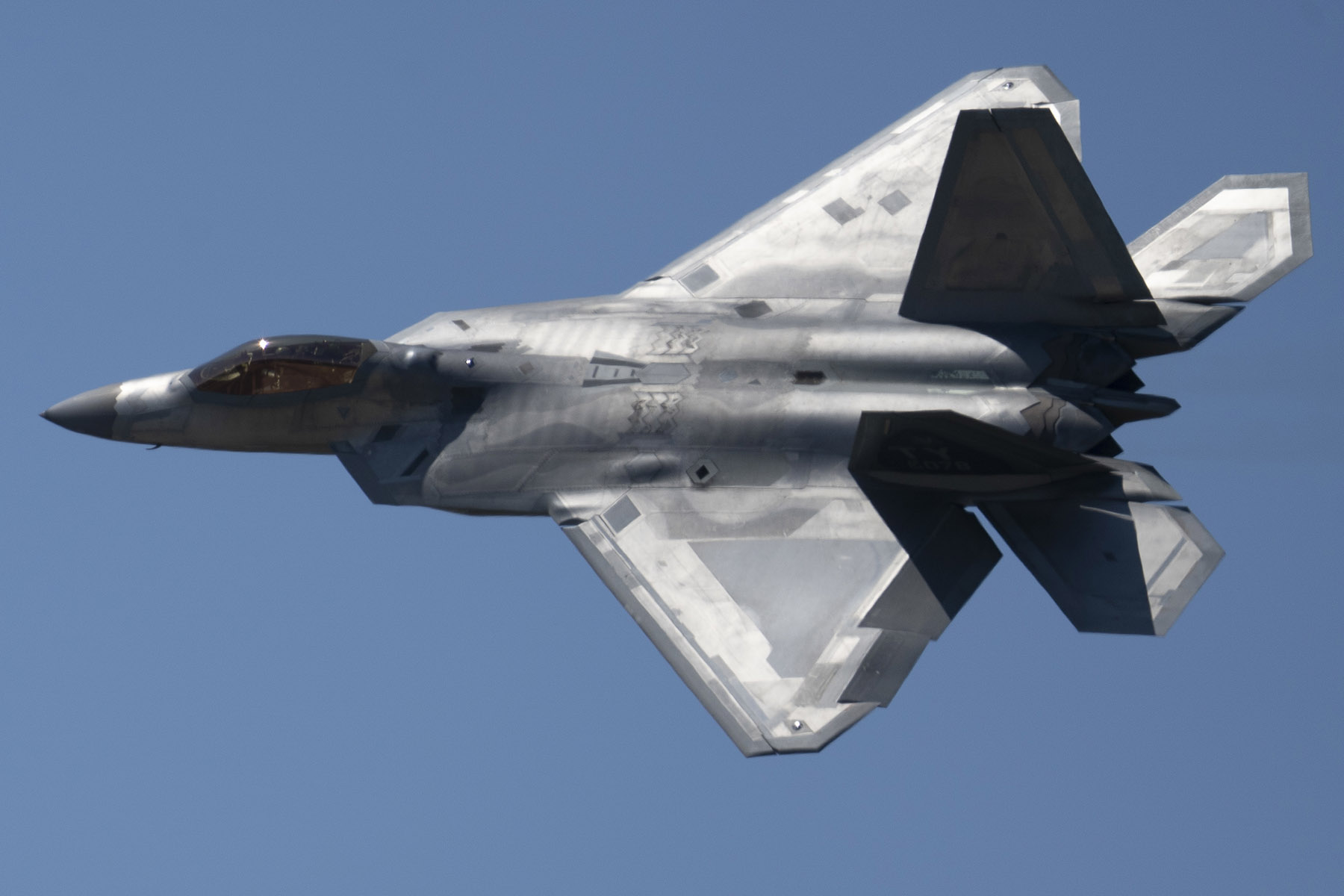 Air Force Maj. Josh Gunderson, commander of the F22 Demo Team, flies