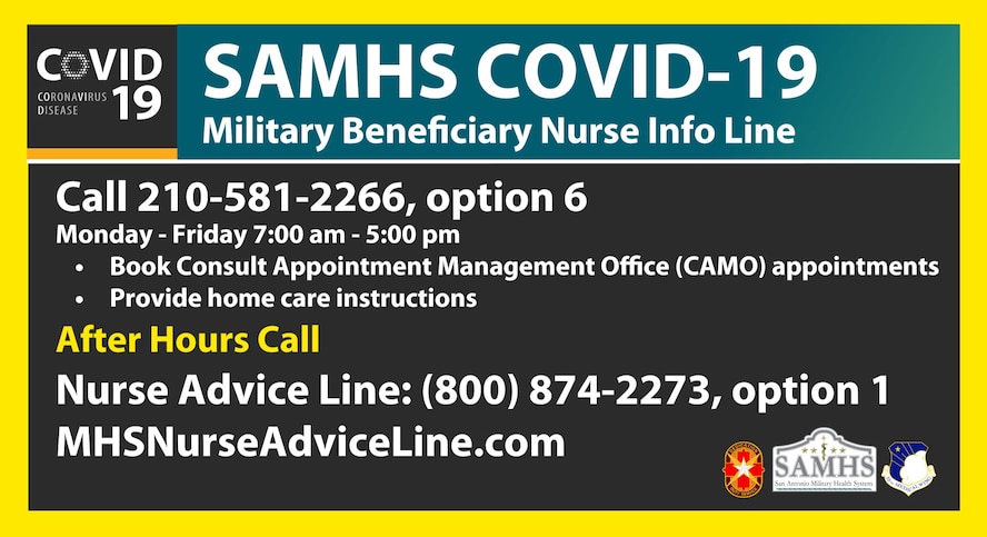 SAMHS COVID-19 Info Line