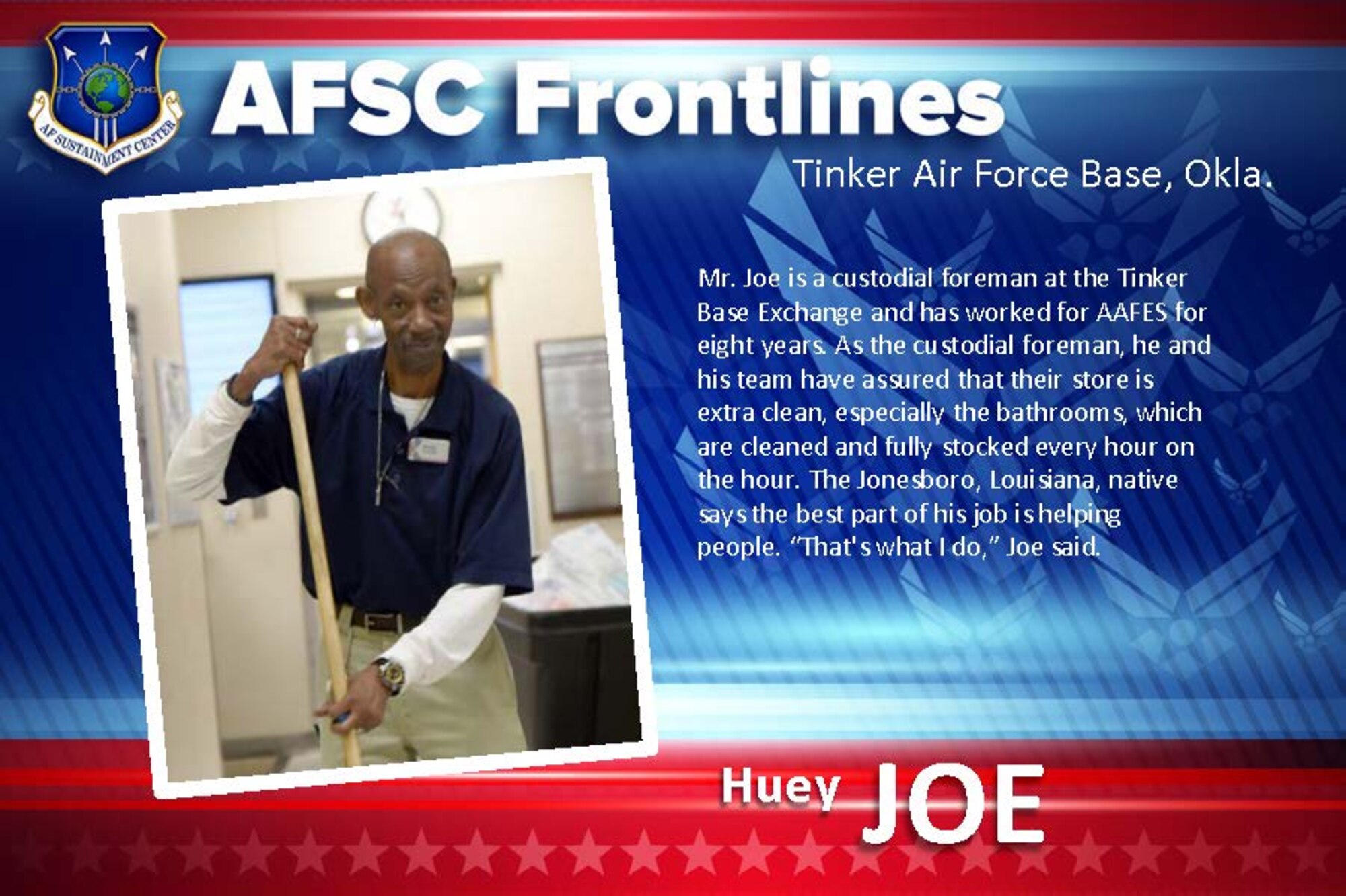 AFSC Spotlight: Meet Huey Joe