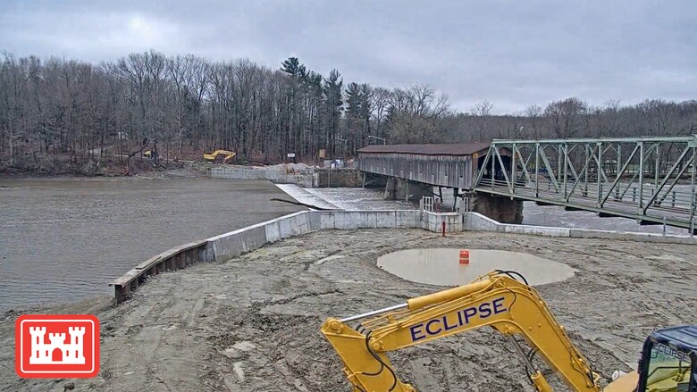 All major work within the Grand River has been completed by the U.S. Army Corps of Engineers, Buffalo District of the Harpersfield Dam Sea Lamprey Barrier project located on the Grand River, in the town of Geneva, Ohio, with funding through the Great Lakes Restoration Initiative and the non-federal partners, April 17, 2020.

In partnership with the Great Lakes Fishery Commission, Ashtabula County Metro Parks, and Ohio Department of Natural Resources, Buffalo District has completed construction of a 326 ft solid concrete sea lamprey barrier that replaced the old hollow core dam structure within the Harpersfield Covered Bridge Park.