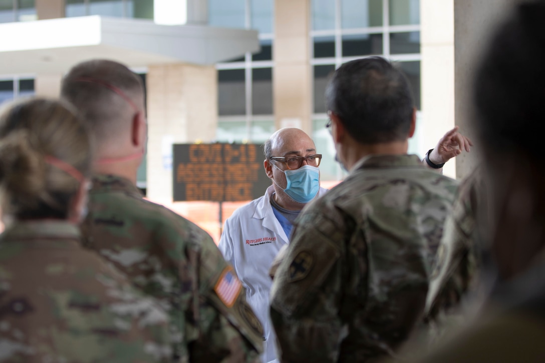 Medical task force welcomed at University Hospital in Newark for COVID response