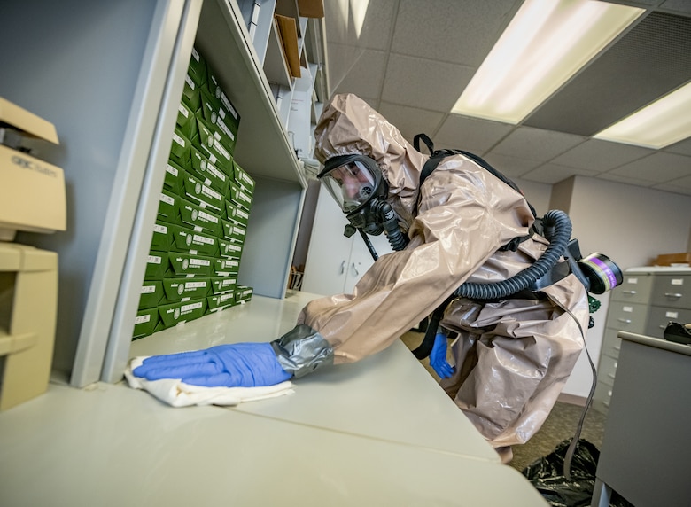 W.Va. Guard Sanitizes Workspaces for West Virginia Higher Education Policy Commission