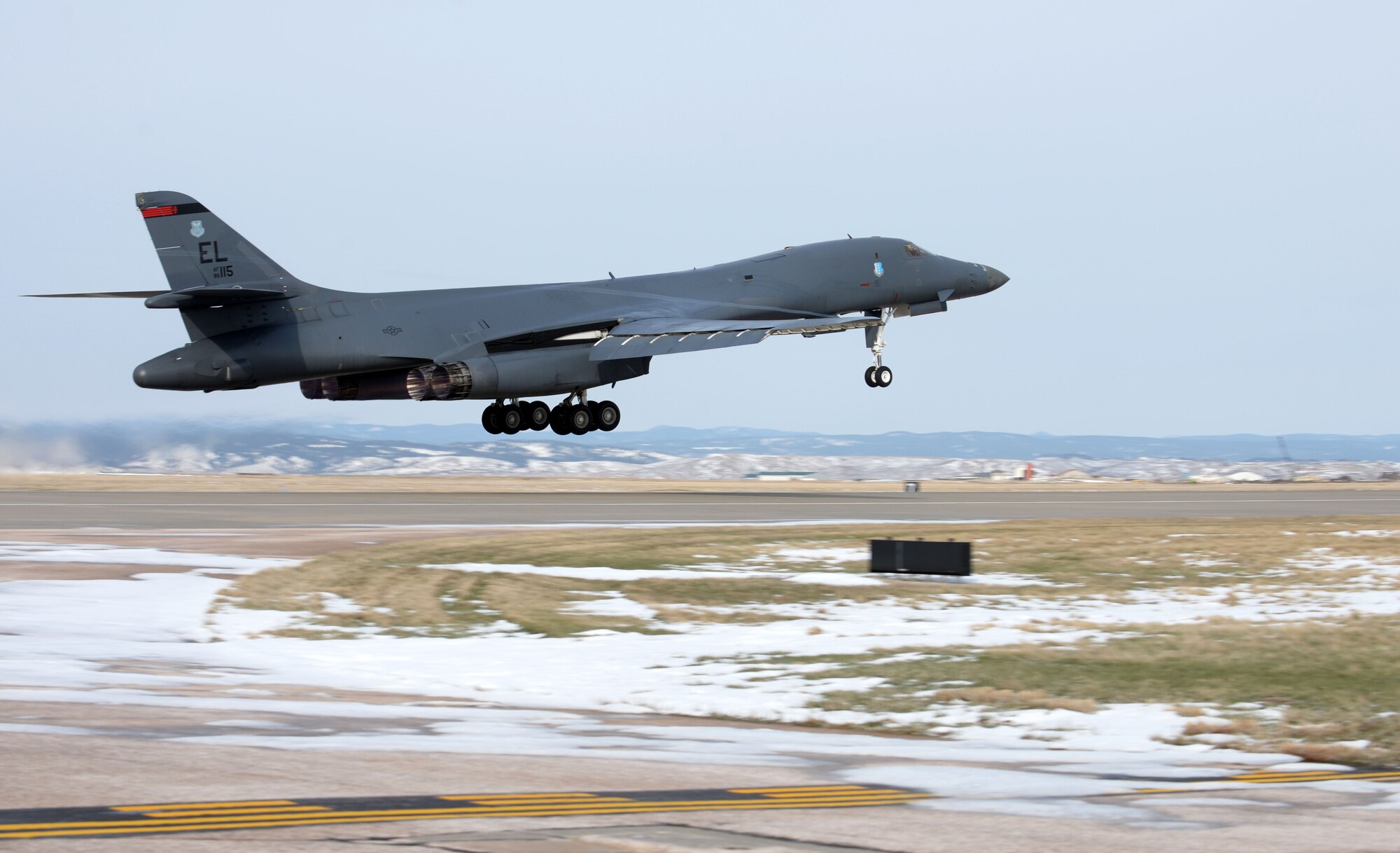 The 34th and 37th Bomb Squadron launched jets to prepare aircrew for the Air Force Weapons School April 15.