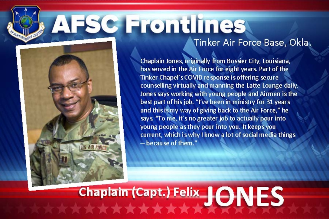 AFSC Spotlight: Meet Chaplain Felix Jones