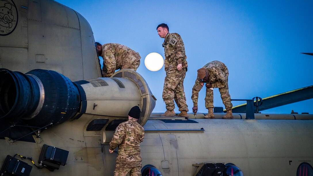 U.S. Army aviation brigade and paratroopers train on Cyprus