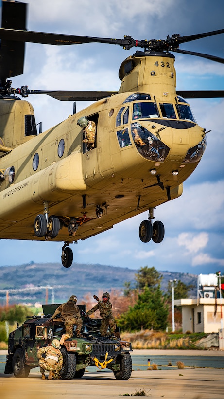 U.S. Army aviation brigade and paratroopers train on Cyprus