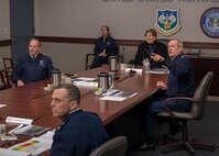 Senior leaders are briefed on Coronavirus.
