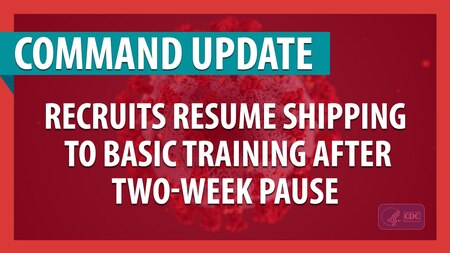 Recruiters resume shipping to basic training after two-week pause.