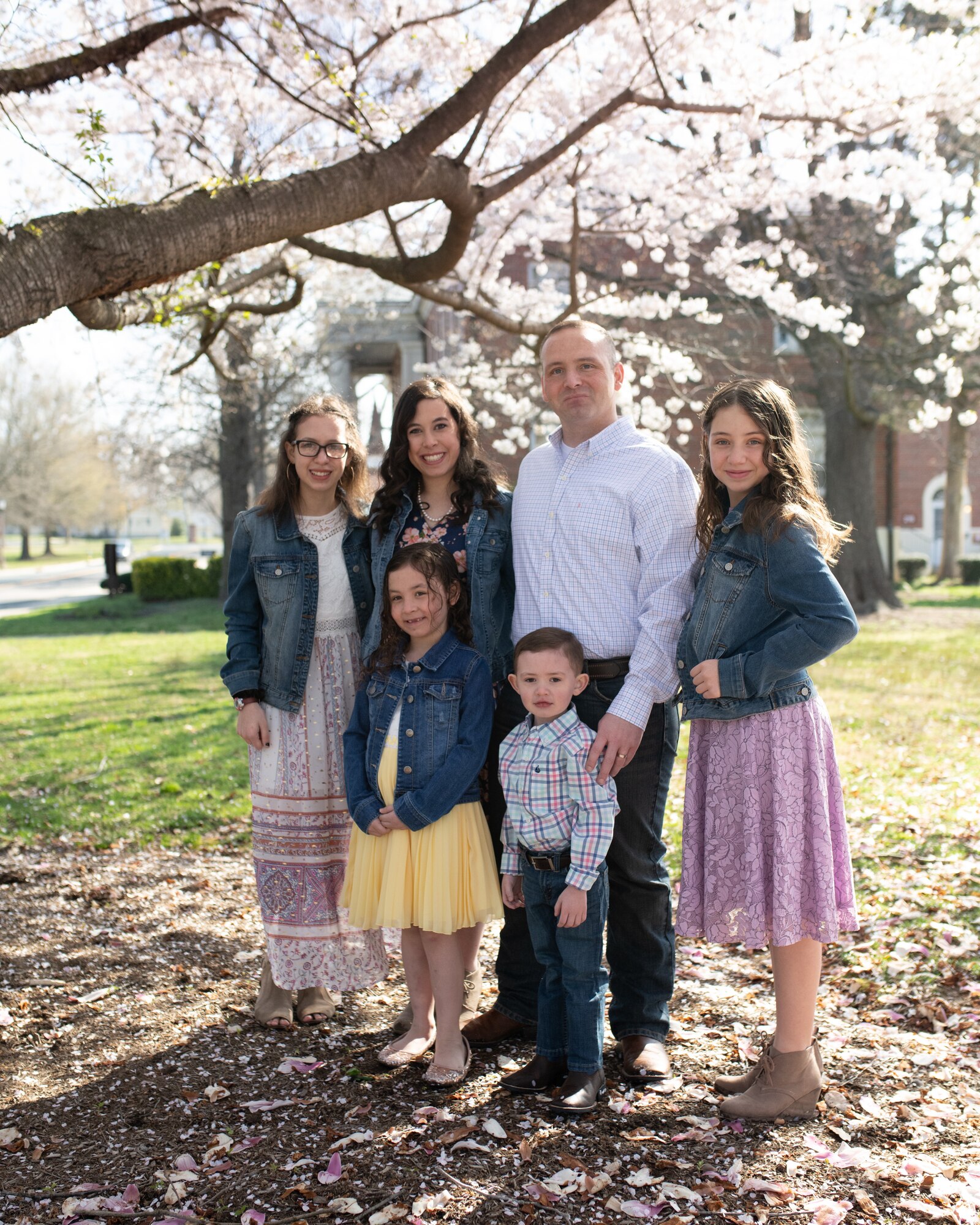 Maj Chris Harmer, wife Shelley, and children