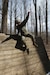 GLEN ARM, Md. -- Spc. Eva Perry, a cryptologic linguist (35P), from Issaquah, Washington, and assigned to B Company, 782nd Military Intelligence (MI) Battalion (Cyber), competes against her peers in an obstacle course event during the 780th MI Brigade’s Best Warrior Competition on March 6.