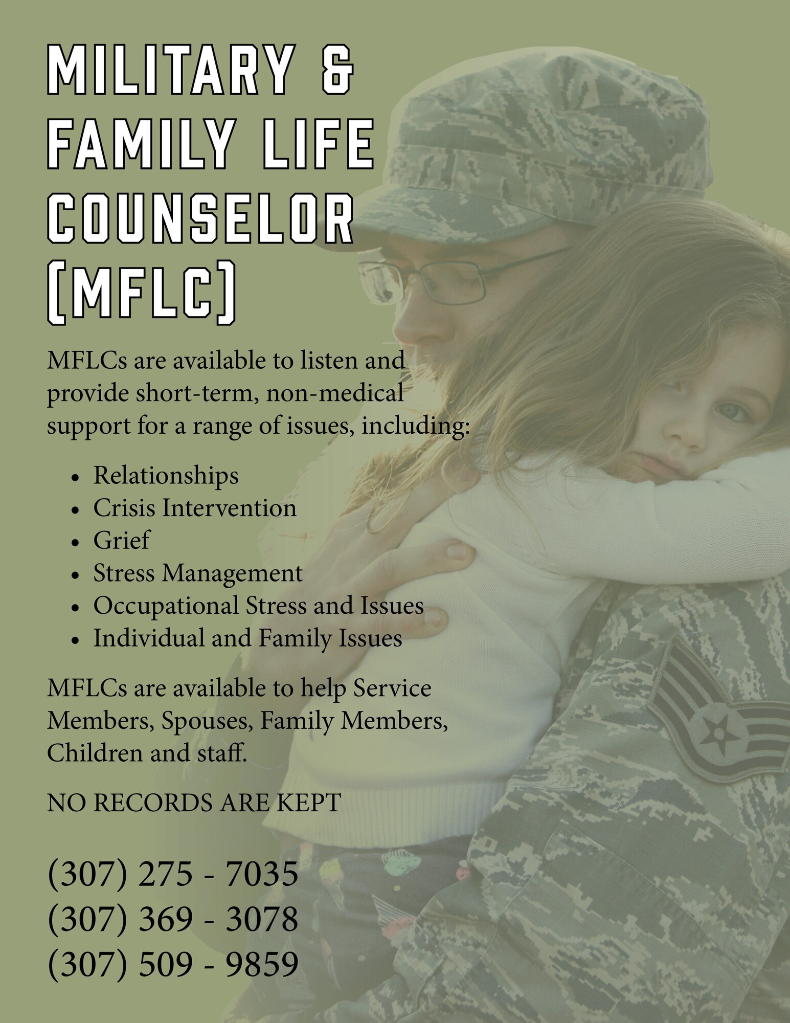 Graphic with MFLC information and numbers