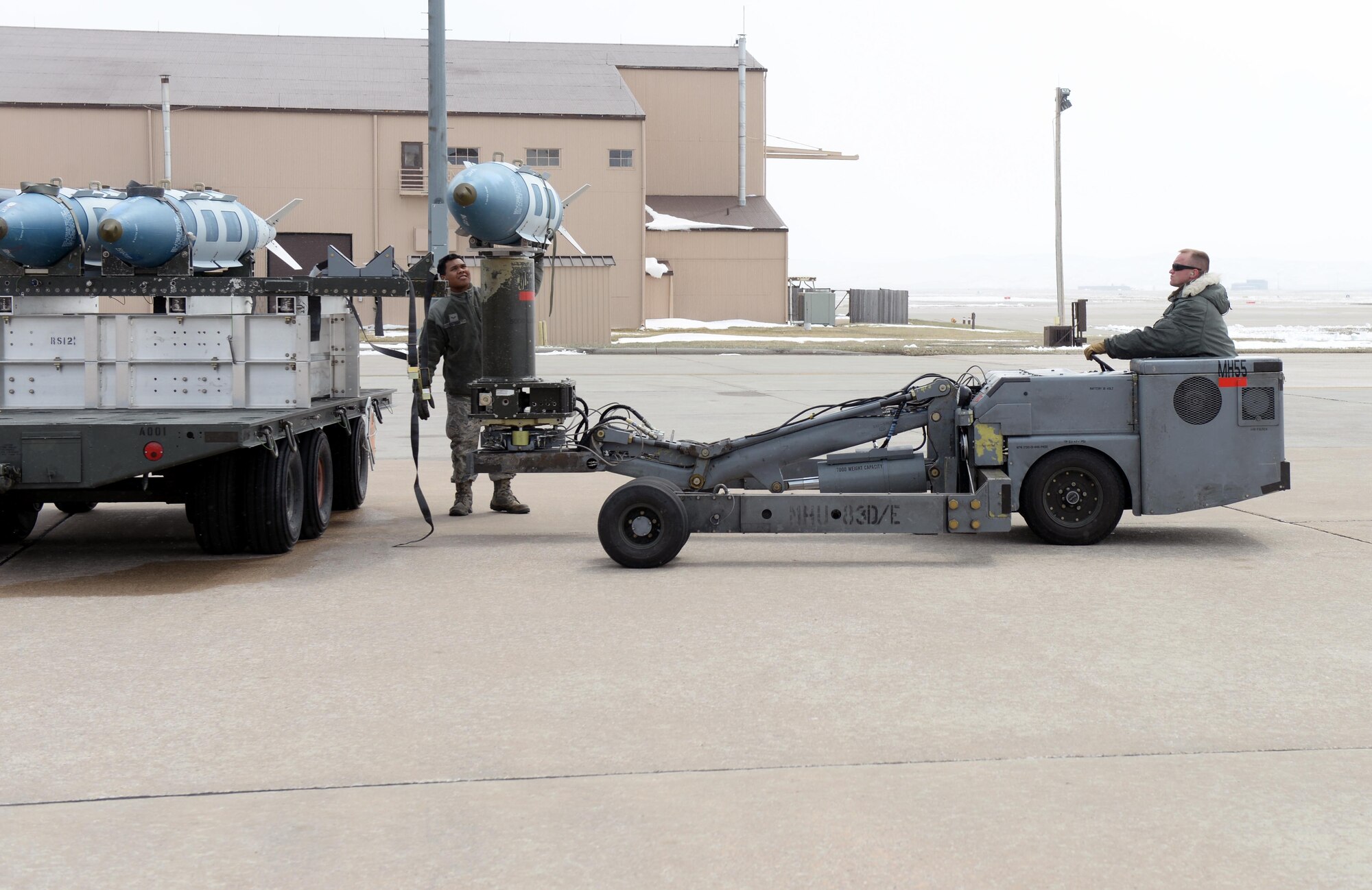 Airmen move test munitions