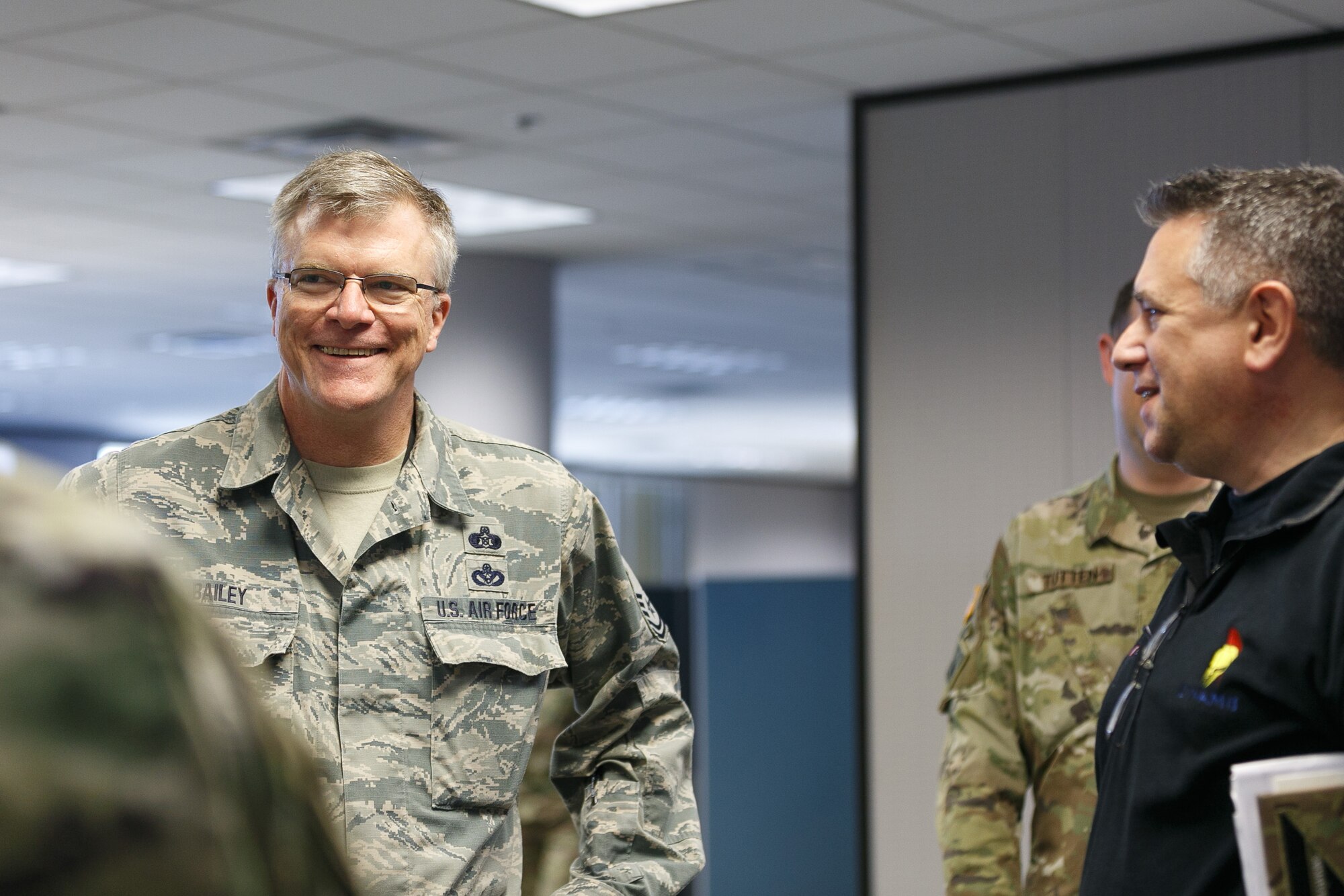 Alabama Air National Guard Leadership tours Alabama Department of Public Health facilities in downtown Montgomery on Wednesday, April 15, 2020.