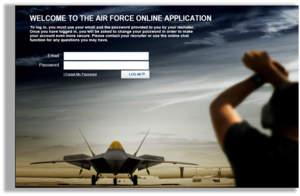 The Air Force Commission and Enlistment Portal was created by Air Force Recruiting Service to give recruits the ability to fill out their own information to cut down on errors and reduce the delays as part of the security investigation and help with the creation of personnel files