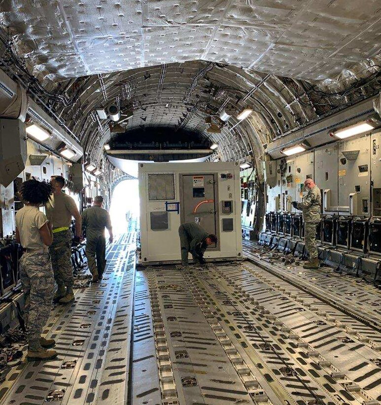 AFOTEC’s Detachment 2 test team, lead by Maj. Phillip Hoyt, is at Joint Base Charleston, South Carolina testing the Portable Bio-Containment Module (PBCM) on airworthiness requirements on the C-17 aircraft along with several other key areas during this Joint Urgent Operational Need testing event. PBCM is an existing capability currently being used by the Department of State. With the urgent need to transport as many as 4,000 American citizens from overseas per month, PBCM is one of many options the Air Force is considering to transport infectious patients. This testing is just one of a series of testing that AFOTEC is conducting to support the current COVID-19 pandemic.