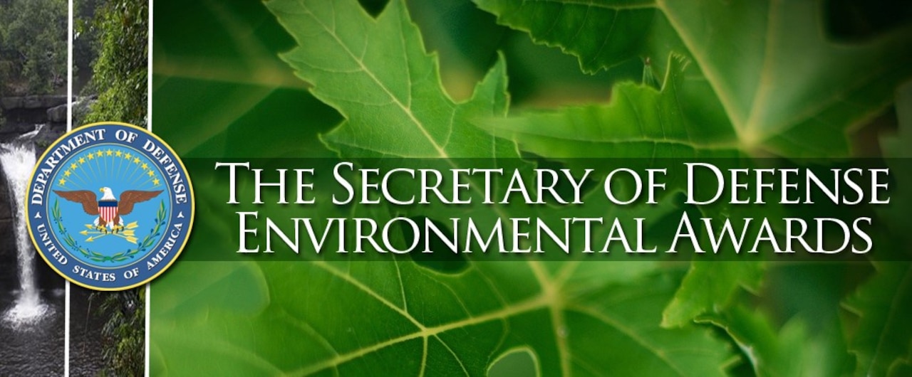 Graphic that says "The Secretary of Defense Environmental Awards"