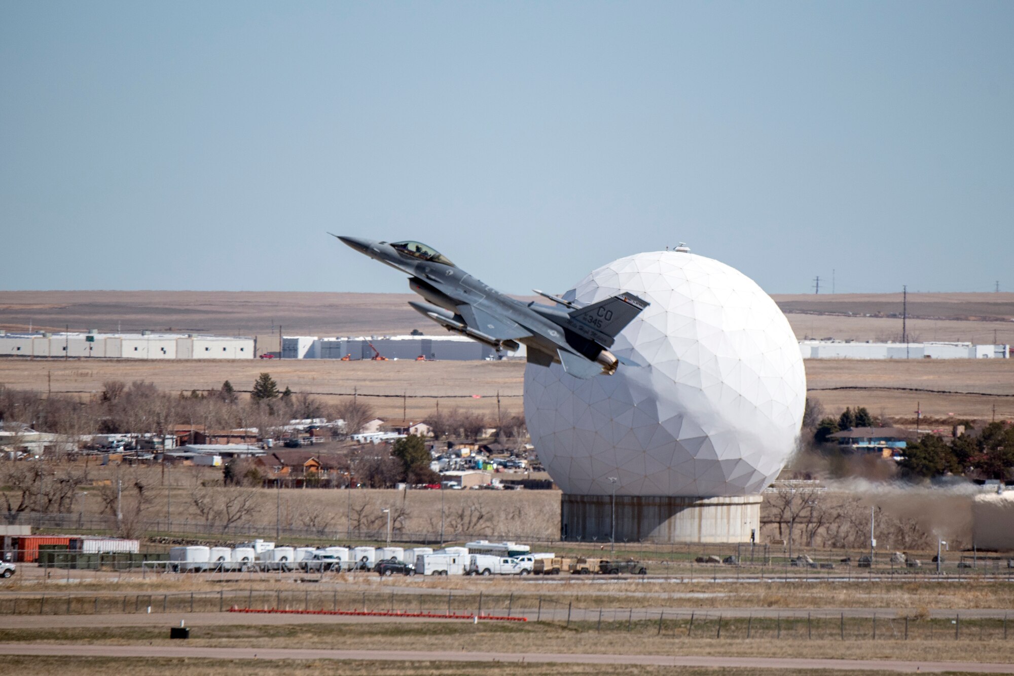 F-16 taking off
