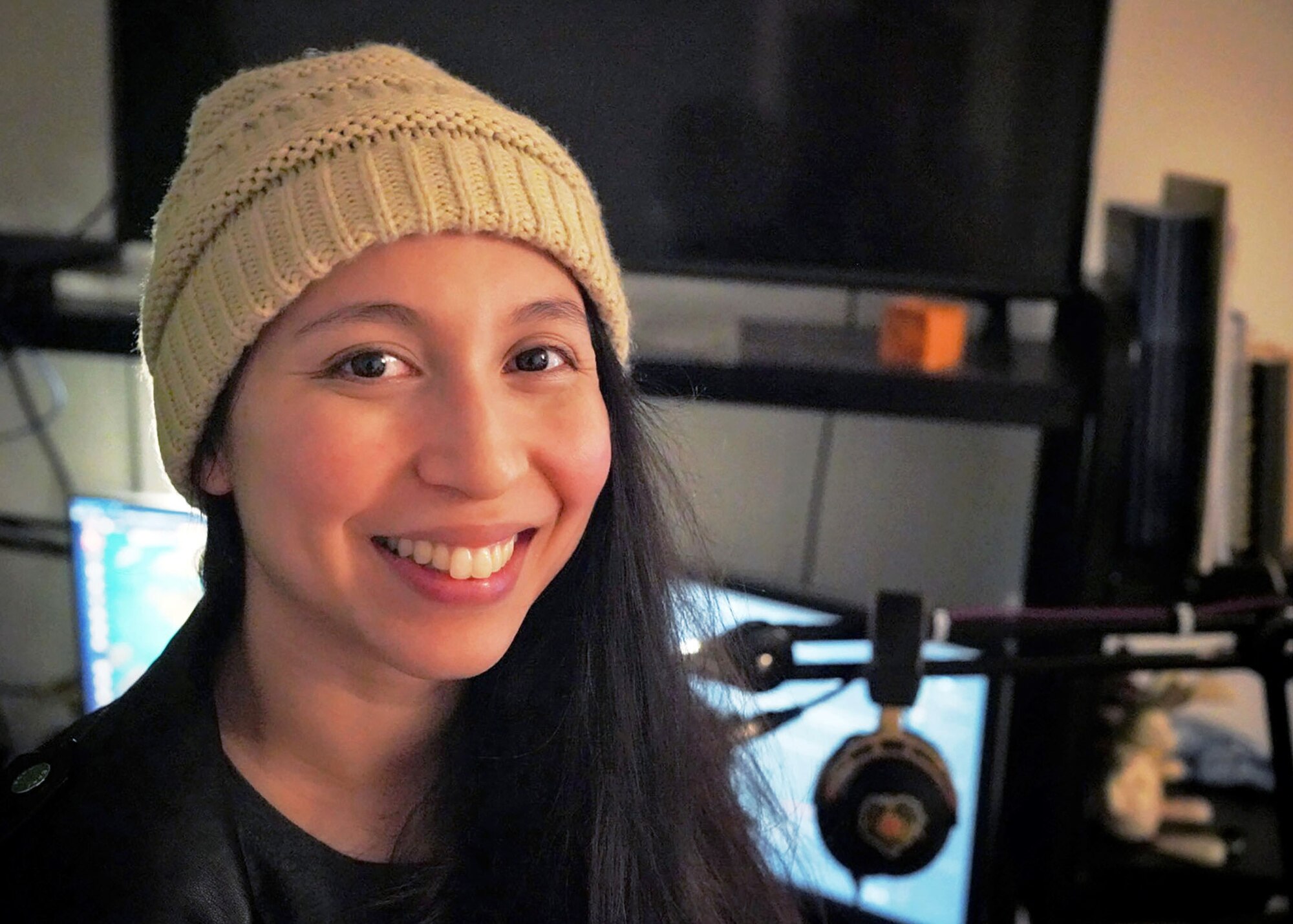 Capt. Alette Smith, 100th Air Refueling Wing Plans and Programs wing information operations chief, poses for a photo at her home in Cambridge in January 2020. Smith has spent the last 18 months creating tabletop gaming sessions and workshops for children and families in her local community, and since the coronavirus pandemic, has created online gaming sessions so they can continue to play. (Courtesy photo)