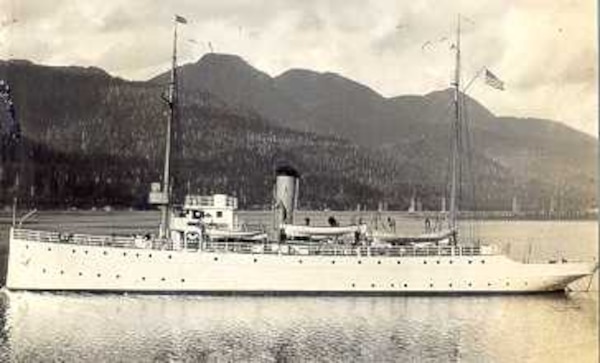 A photograph of the Revenue & Coast Guard Cutter UNALGA, no date.