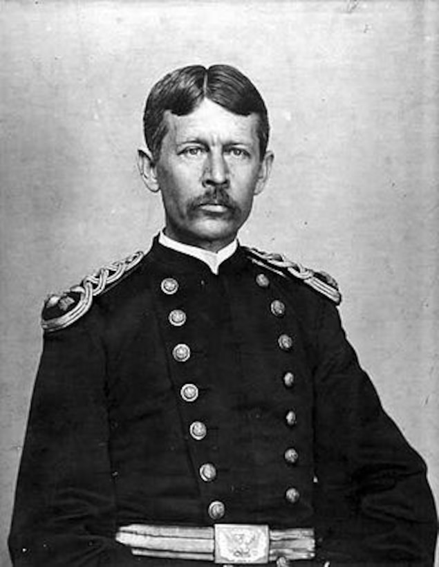 Formal portrait of an Army officer in the late 19th century.