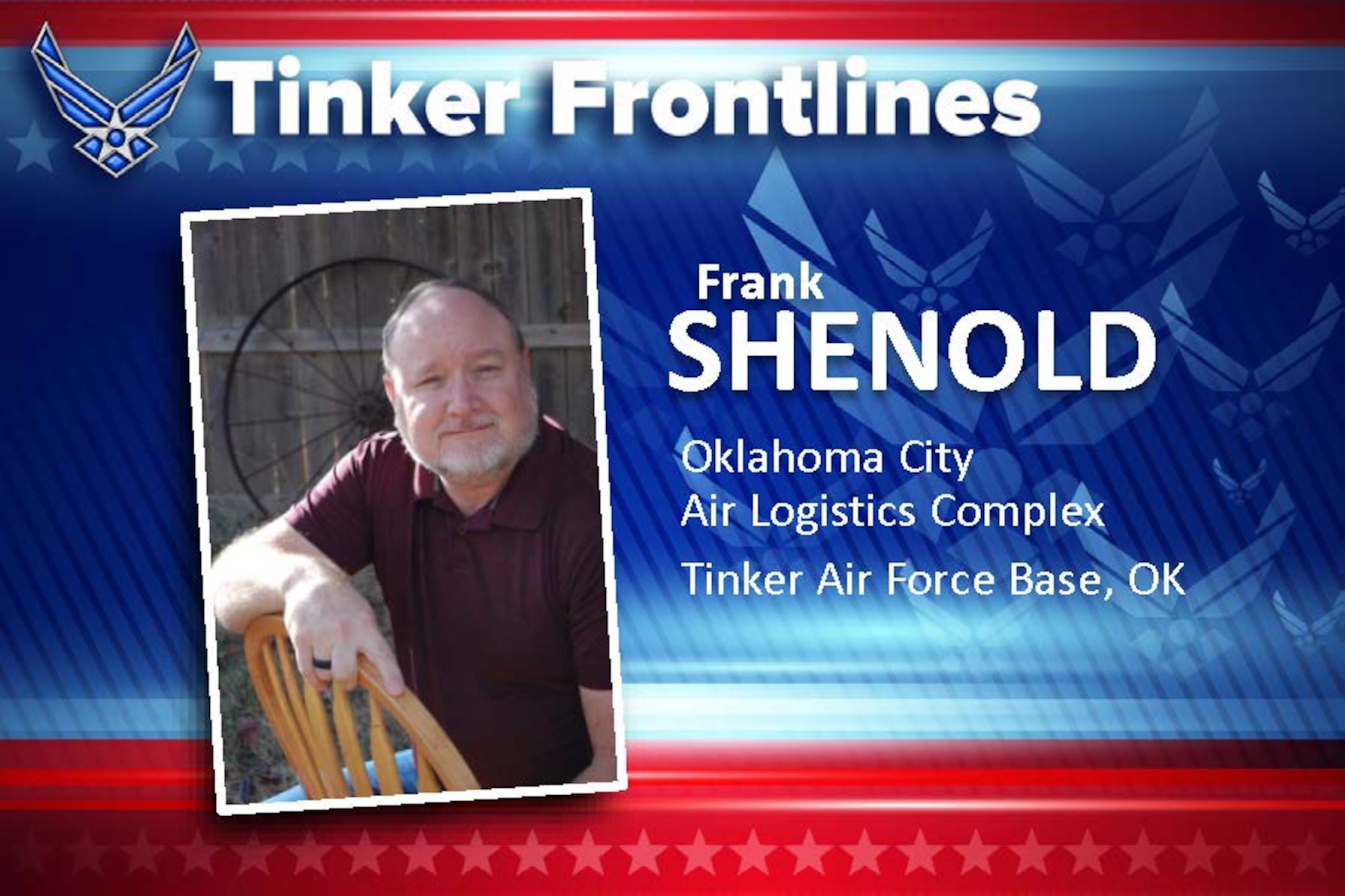 Frank Shenold, section lead in the Oklahoma City Air Logistics Complex’s Work Force Development Office, is committed to empowering the entire Complex team by developing their skills and competencies.